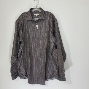 Pronto-Uomo Striped Non Iron Shirt with 80's 2 Ply Cotton &non breakable…